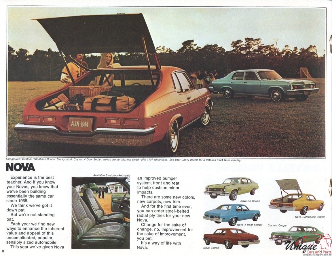 1974 Chevrolet Full-Line Brochure Page 8